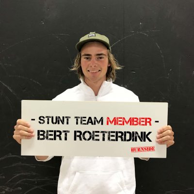 Burnside team member Bert Roeterdink