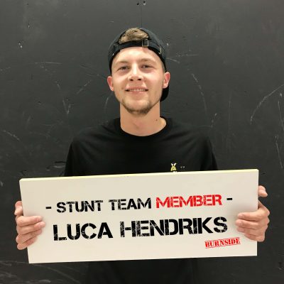 Burnside team member Luca Hendriks